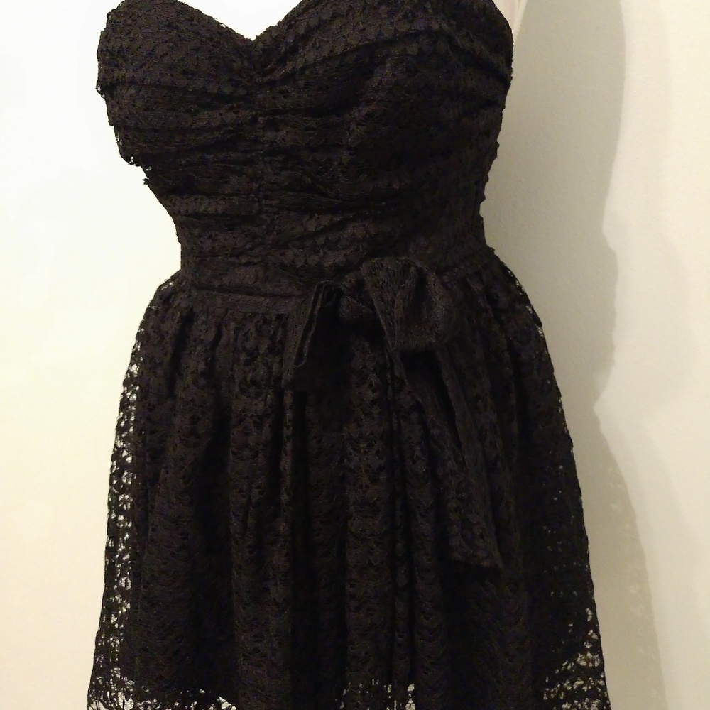 Moda International Black Strapless Dress - Picture 2 of 2